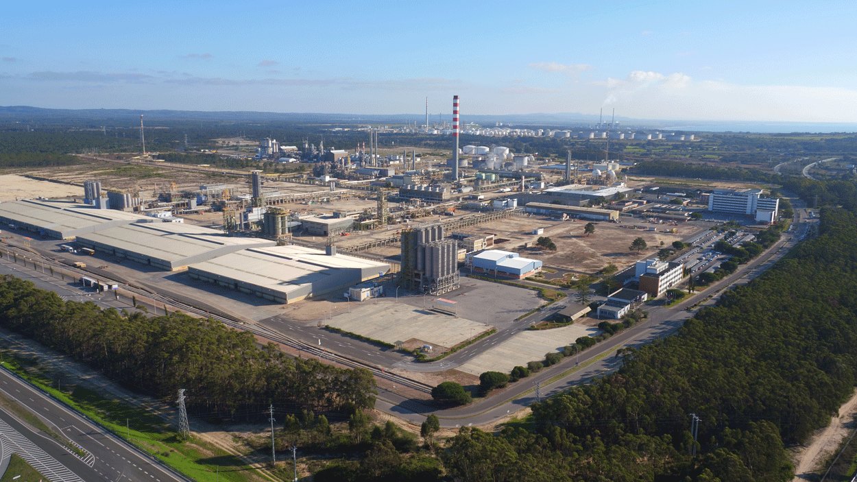 Fotografia panorama da Zona 2 da ZILS - Zona Industrial e Logística de Sines