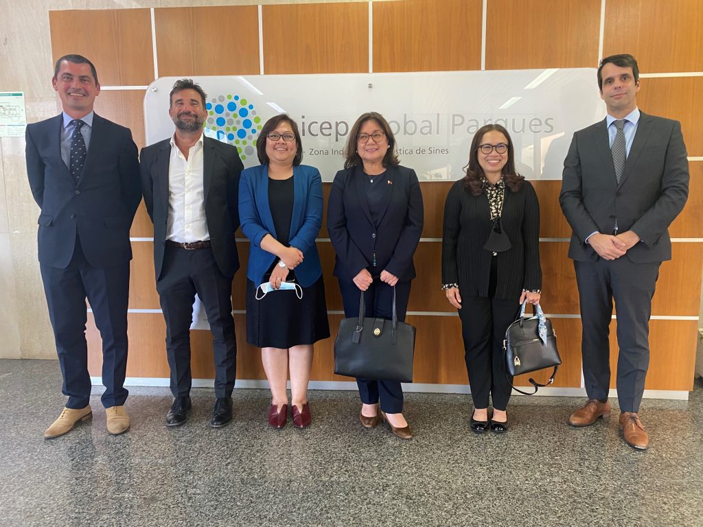 a visita de uma delegação do Comité ACLP - ASEAN Lisboa Portugal à ZILS - Zona Industrial e Logística de Sines