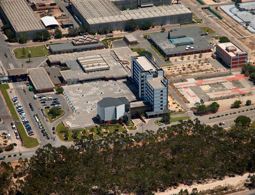 Centro de Negócios da ZILS Zona Industrial e Logística de Sines - Sines Industrial Logistics Zone from above