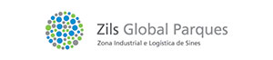 Logotipo ZILS Zona Industrial e Logística de Sines - media kit global parques