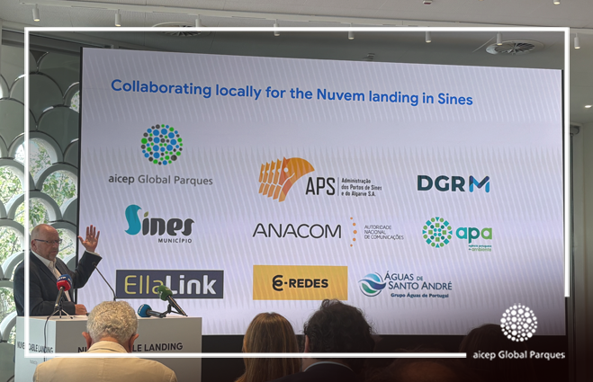 Lançamento do cabo submarino Nuvem da Google em Lisboa